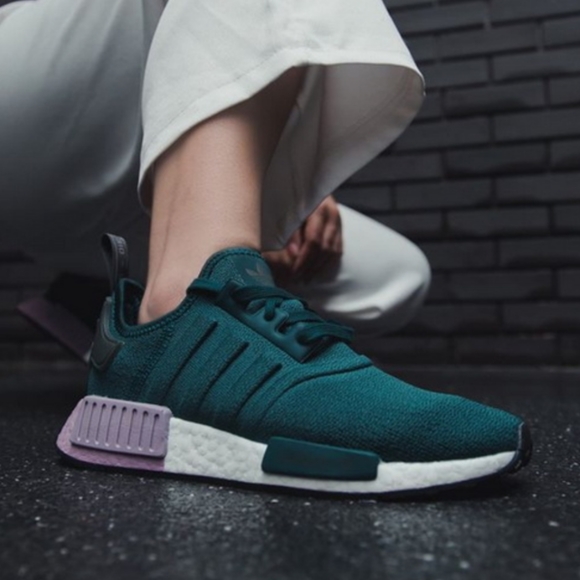 NWT adidas NMD_R1 Teal Running Workout Shoes - Picture 7 of 8